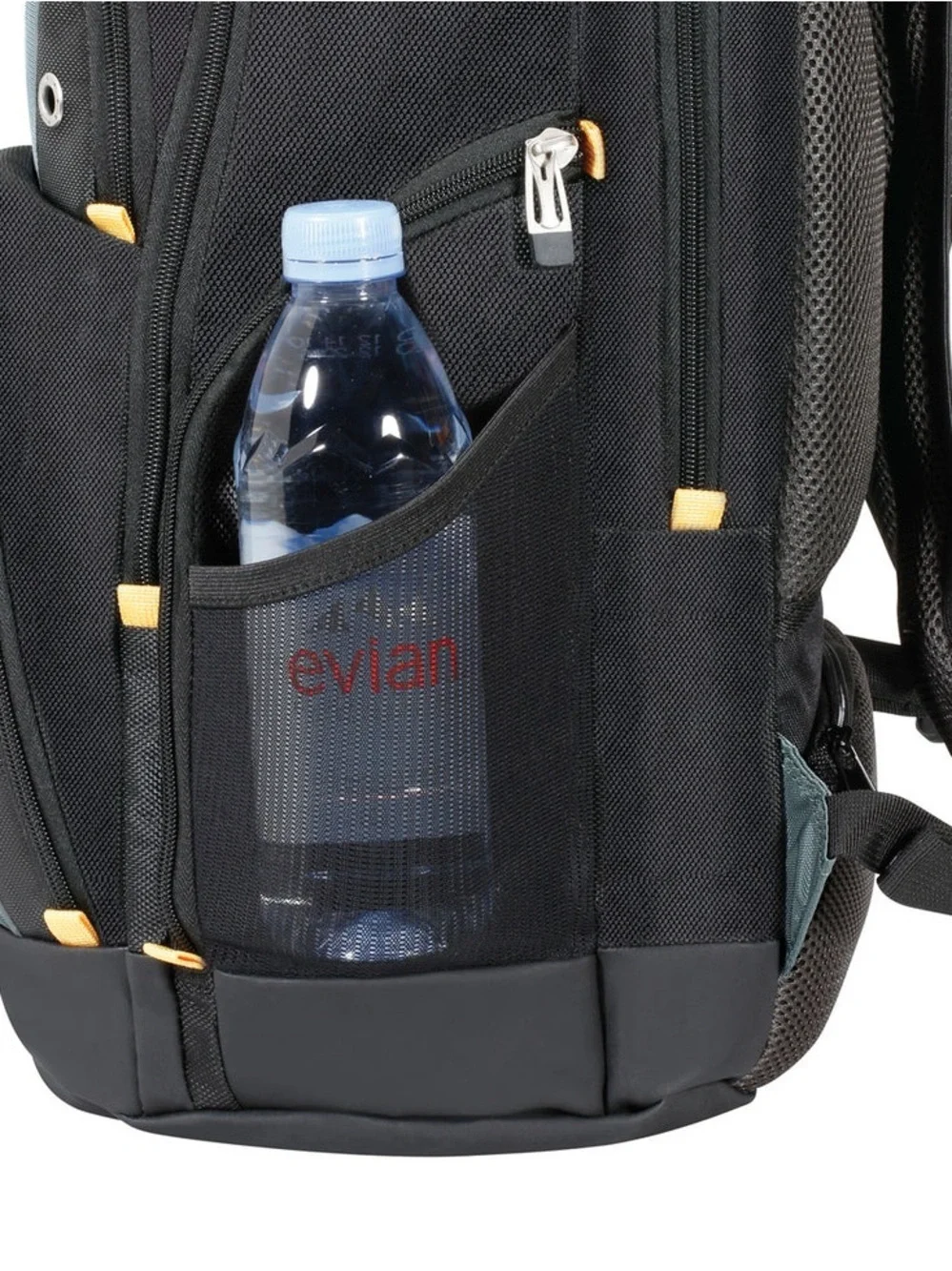 Targus Black and Gray Laptop Backpack with Yellow Accents